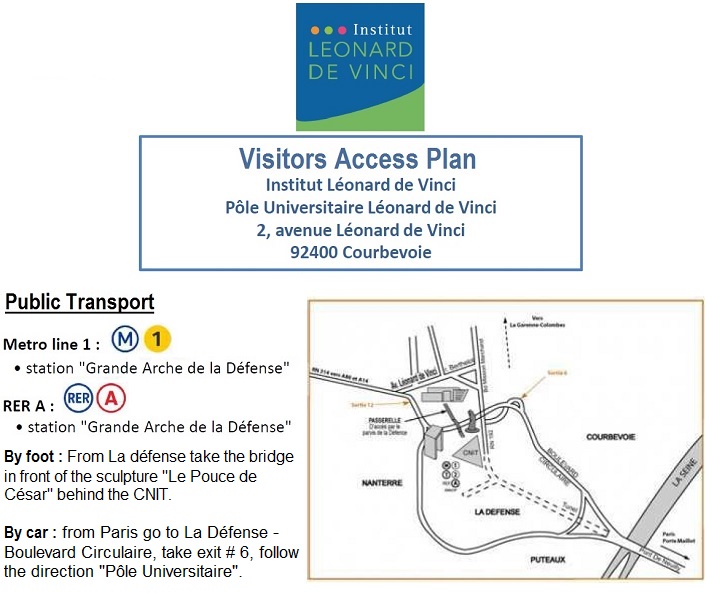 De Vinci Institut Access Plan and Transport